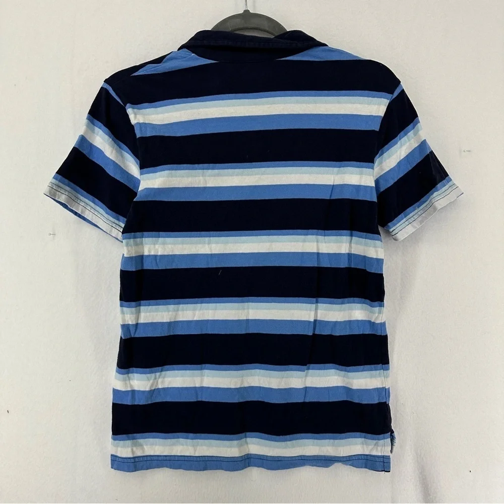 The Children’s‎ Place Short Sleeve Striped Jersey Polo Youth Boys Size L Blue
